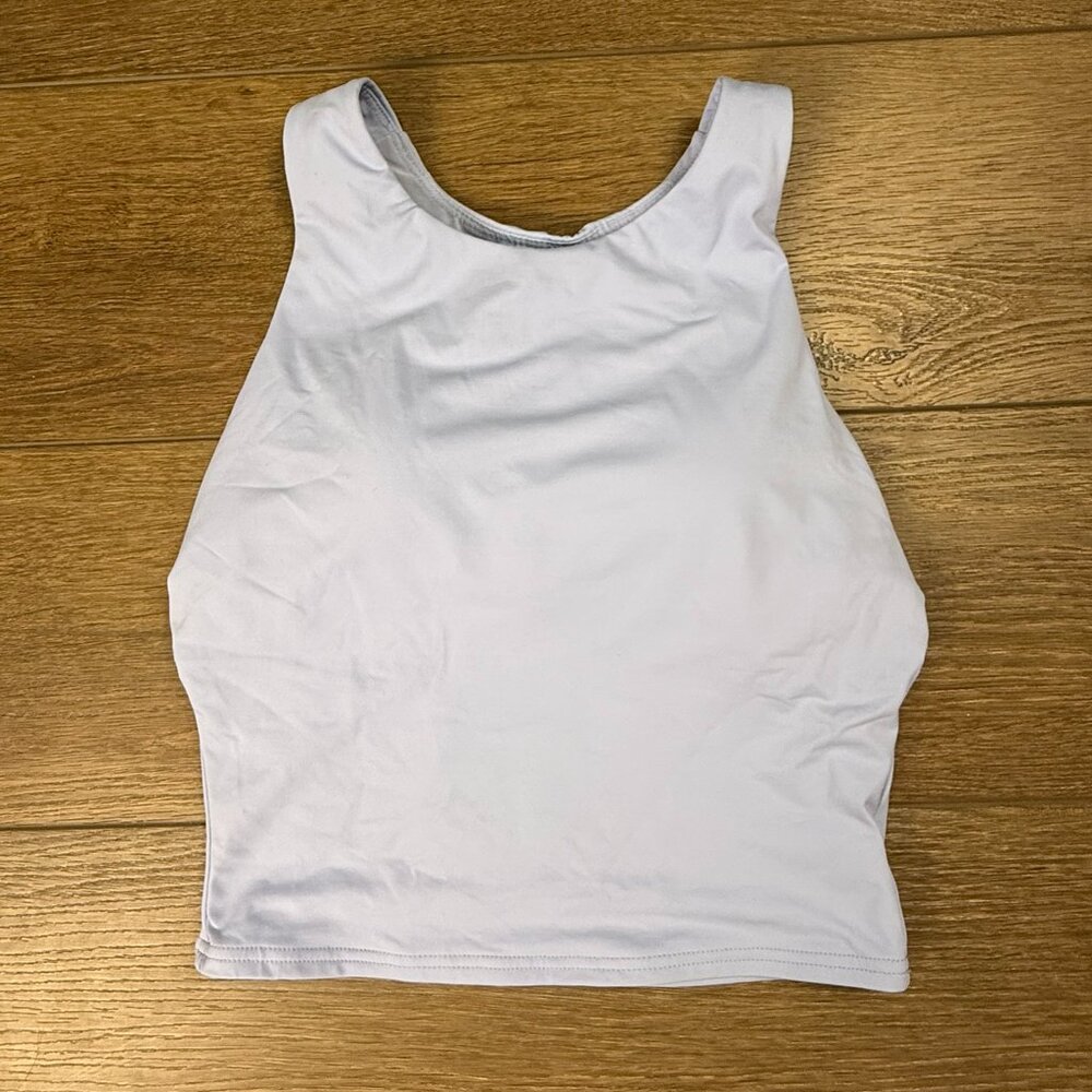 Lands' End Women's Swim Top in Light Blue